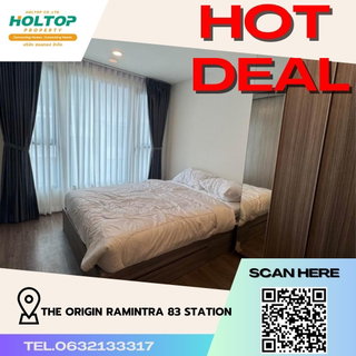 รูปภาพ #R463 For rent The Origin Ramintra 83 Station   The Origin Ramintra 83 Station Room type 1 bedroom 1 bathroom Room size 34 sq m. 