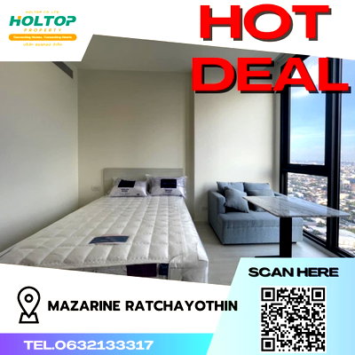 Condos for rent : #S493 For rent Mazarine Ratchayothin  Mazarine Ratchayothin Studio room type 35th floor, size 25.5 sq m