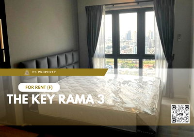 คอนโดให้เช่า : ให้เช่า 📍 The Key Rama 3  เฟอร์นิเจอร์และเครื่องใช้ไฟฟ้าครบ ใกล้ BRT สถานีเจริญราษฎร์