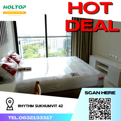 Condos for rent : #R456 For rent Rhythm Sukhumvit 42   Rhythm Sukhumvit 42 Room type 1 bedroom 1 bathroom Room size 46 sq m. 9th floor