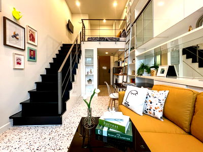 Condos for rent Khlong Toei : 📲Line ID @556ryccg 🐱Rent Duplex 1 Bedroom 34sqm IDEO Morph38 Fully furnished Sukhumvit38 road, near BTS Thonglor