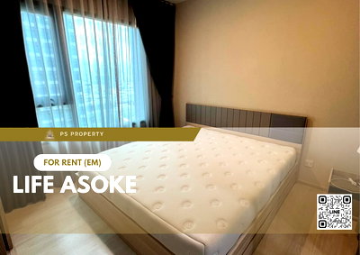 คอนโดให้เช่า : ให้เช่า 📍 Life Asoke 📍 ใกล้ MRT เพชรบุรี เฟอร์นิเจอร์ และ เครื่องใช้ไฟฟ้าครบ 