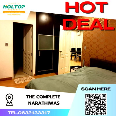 Condos for rent : #S502 For rent The Complete Narathiwas  The Complete Narathiwas Room type 2 bedrooms, 2 bathrooms Size 63 sq m