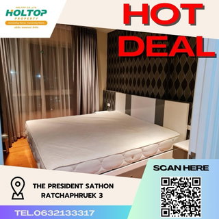 รูปภาพ #R475 Condo for rent The President Sathon-Ratchaphruek 3Room type 1 bedroom 1 bathroom Room size 35 square meters 31st floor