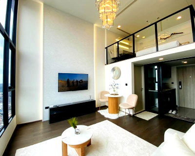 Condos for rent : Park Origin Chula Samyan【𝐑𝐄𝐍𝐓】🔥Loft condo, 2 bedrooms, beautifully decorated, high floor, city view. Ready!!  🔥 Contact Line ID: @hacondo
