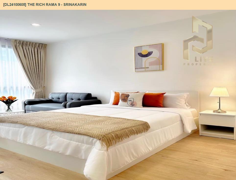 picture DL24100605 Condo for rent, The Rich Rama 9 - Srinakarin near AIRPORT RAIL LINK หัวหมาก, ready to move in, call urgently 0656133286 LineID @655ebbvc - 2/7