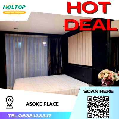 Condos for rent : #S555 For rent Asoke Place  Asoke Place Room type 1 bedroom 1 bathroom Size 78 sq m