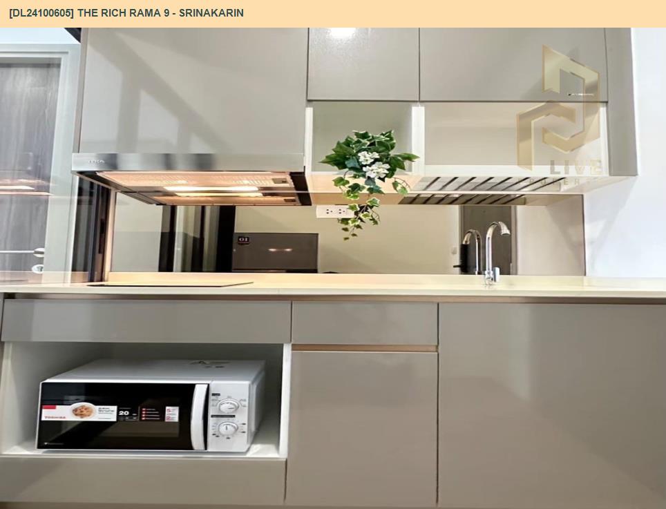 picture DL24100605 Condo for rent, The Rich Rama 9 - Srinakarin near AIRPORT RAIL LINK หัวหมาก, ready to move in, call urgently 0656133286 LineID @655ebbvc - 6/7