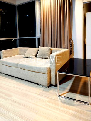 Condos for rent BTS Saphan Taksin : 🔥33K - 2 Beds with Bathtub 54.85 sq.m. High Fl. Good Location BTS Saphan Taksin station 340 m. at Rhythm Sathorn Condo / For Rent