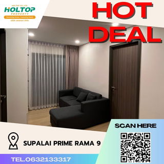 รูปภาพ #S610 For rent Supalai Prime Rama 9 Supalai Prime Rama 9 Room type 2 bedrooms, 1 bathroom 2nd floor, size 54 sq m