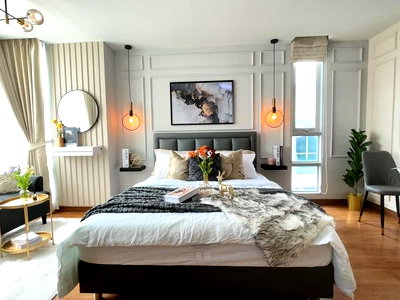 Condos for sale Sutthisan Winitchai Road : 📲Line ID @556ryccg 🚉Sale condo 27.36sqm The Kris Express 2 Fully furnished Ratchada soi 19 near MRT Ratchadaphisek