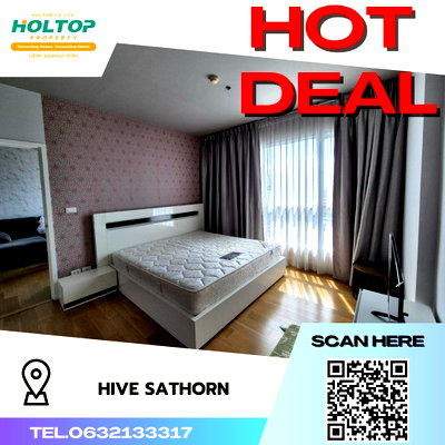 Condos for rent : #S617 For rent Hive Sathorn  Hive Sathorn Room type 1 bedroom 1 bathroom Size 49 sq m