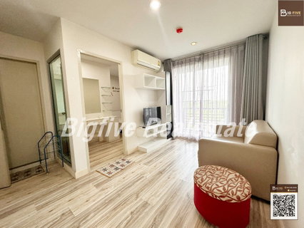 รูปภาพ A66-130 Rent Sammakorn S9, size 28 square meters, 6th floor, Building B, there is a washing machine. Fully furnished and electrical appliances ✨