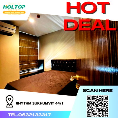 Condos for rent : #R592 For rent RHYTHM Sukhumvit 44/1  Rhythm Sukhumvit 44/1 Room type 1 bedroom 1 bathroom Room size 36 sq m.