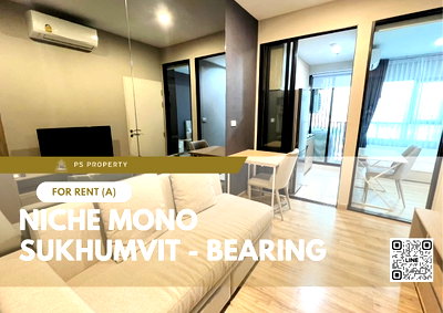 Condos for rent : For rent 🔺 Niche Mono Sukhumvit - Bearing 🔺 Fully furnished and electrical appliances, near BTS Bearing 250 meters.