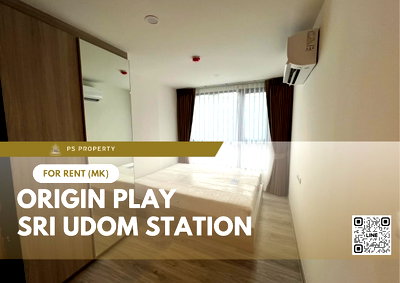 Condos for rent : For rent ✨ Origin Play Sri Udom Station ✨ complete furniture and electrical appliances, near the BTS.