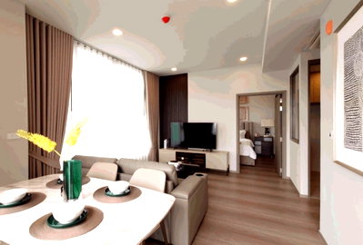 Condos for rent : LTHC11117- WHIZDOM THE FORESTIAS FOR RENT 2beds 2baths 65.37 sqm. Near BTS Bangna Only 60k/month