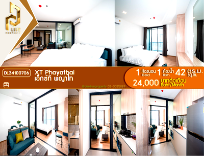 Condos for rent : DL24100706 Condo for rent, XT PHAYATHAI near BTS พญาไท, ready to move in, call urgently 0800343450 LineID @655ebbvc