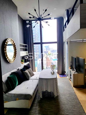 Condos for rent : Loft Duplex 1 Bed Nice Room Good Location Close to MRT Phra Ram 9  450 m @  Chewathai Residence Asoke