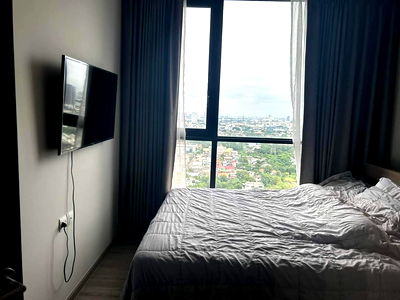Condos for rent Bamrasnaradura Infectious Diseases Institute : P427 Condo for rent The Line Wongsawang, good location, next to MRT, beautiful room, fully furnished, has washing machine, ready to move in