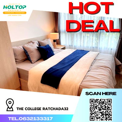 Condos for rent : #R863 For rent The College Ratchada32   The College Ratchada 32 Room type 1 bedroom 1 bathroom Room size 28 sq.m.  3rd floor 