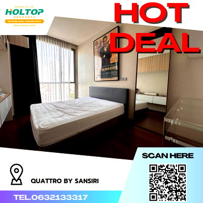 Condos for rent : #R862 For rent Quattro by Sansiri   Quattro by Sansiri (Thonglor) Room type 2 bedrooms, 2 bathrooms  Room size 80 sq m.