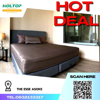 Condos for rent : #R866 For rent THE ESSE ASOKE  Room type 1 bedroom 1 bathroom Room size 47.05 14th floor