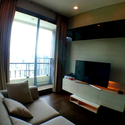 เช่าคอนโด BTS อโศก : ให้เช่าคอนโด คิว อโศก อาคาร 1 ชั้น 34 2 ห้องนอน ขนาด 45.00 ตรม ใกล้ MRT สถานีเพชรบุรี