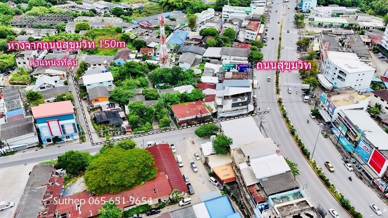 ขายที่ดินผังสีแดง 160 ตร.ว. กลางเมืองระยอง ใกล้เซ็นทรัล สุขุมวิท 150 ม. เหมาะทำอพาร์ตเมนต์/โรงแรม