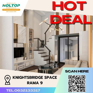 รูปภาพ #S916 For rent KnightsBridge Space Rama 9 KnightsBridge Space Rama 9 Duplex room type 1 bedroom 1 bathroom 12th floor
