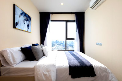 คอนโดให้เช่า : Life Asoke Hype ไลฟ์ อโศก ไฮป์ , 1 bed 1 bath แต่งสวย ราคาเพียง 23,000 บาท กั้นห้องเป็นสัดส่วน    Line : @apopplace