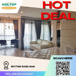รูปภาพ #R939 For rent Rhythm Rang Nam  Room type Studio Room size 28 sq m 16th floor