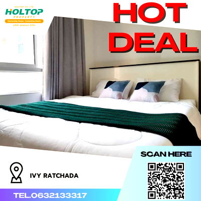Condos for rent : #R959 For rent Ivy ratchada   Room type 1 bedroom 1 bathroom 1 kitchen Room size 35 sq m.  2nd floor, Building A