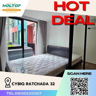 รูปภาพ  #S1010 For rent Cybiq Ratchada 32  Cybiq Ratchada 32 Room type 1 bedroom 1 bathroom 2nd floor, size 29 sq m