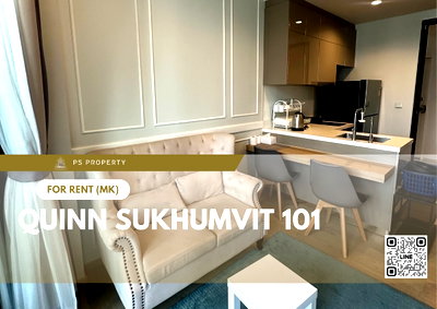 คอนโดให้เช่า : ให้เช่า ✨ Quinn Sukhumvit 101 ✨ เฟอร์นิเจอร์ และ เครื่องใช้ไฟฟ้าครบ ใกล้ BTS ปุณณวิถี