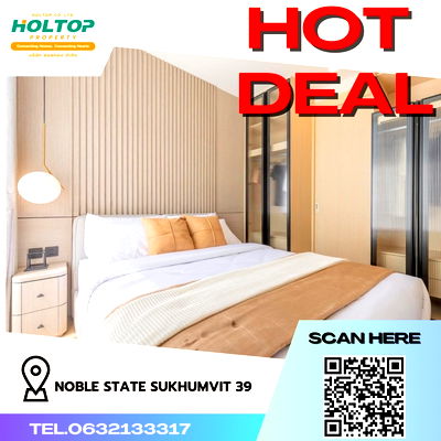 Condos for rent : #R1041 For rent Noble State Sukhumvit 39   Room type 1 bedroom 1 bathroom Room size 30 sq.m.  31st floor