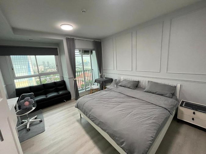 Studio condo for rent, 26.5 sqm, IDEO Charan 70 - Riverview