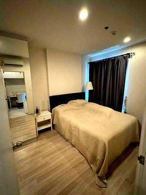 Condos for rent : P470 Condo for rent Centric Hua Khwang Station, next to MRT Huai Khwang only 120 meters, beautiful room, fully furnished, has a washing machine