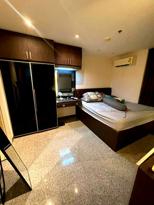 Condos for rent : P471 Condo for rent Ideo Ratchada-Huaykwang, next to MRT Huai Khwang, spacious room, fully furnished, washing machine included, ready to move in