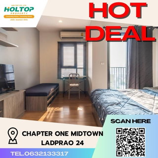 รูปภาพ #S1075 For rent Chapter One Midtown Lat Phrao 24 Chapter One Midtown Lat Phrao 24 Studio room type Floor 12A Size 24 sq m