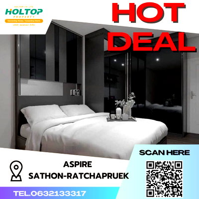 คอนโดให้เช่า : #S1135 ให้เช่า Aspire Sathorn-Ratchaphruek  แอสปาย สาทร-ราชพฤกษ์  รูปแบบห้อง 1 ห้องนอน 1 ห้องน้ำ  ชั้น14 ขนาด 32ตรม 