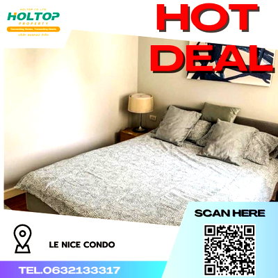 คอนโดให้เช่า : #R1164 ให้เช่า LE NICE CONDO  เลอนีซ เอกมัย รูปแบบห้อง 1 ห้องนอน 1 ห้องน้ำ ขนาดห้อง 37 ตร.ม  ชั้น 7