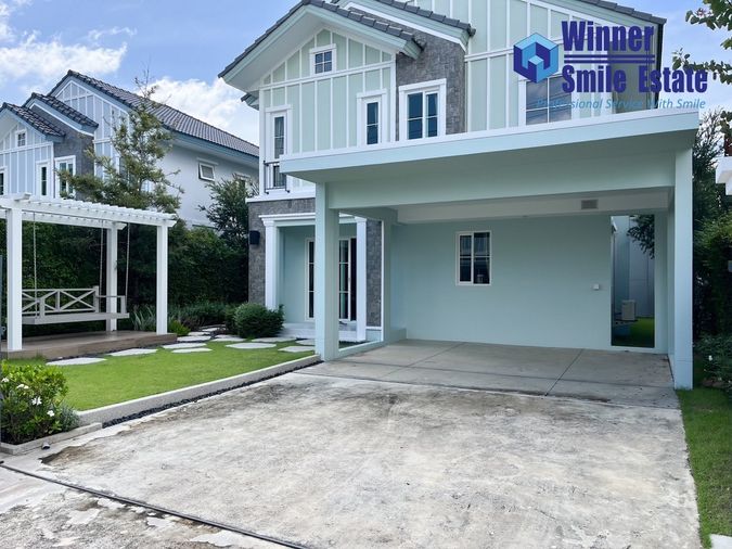 For rent, single house, Villaggio 2 Srinakarin - Bangna, location near Mega Bangna, beautiful house