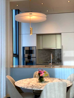 Condos for rent : Scope Langsuan | BTS Chidlom | New Room, New Decorations, Rare unit #HL #202402165711 #MKT