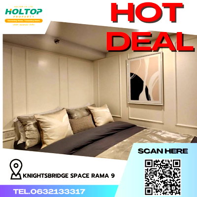 คอนโดให้เช่า : #R1181 ให้เช่า KnightsBridge Space Rama 9   ไนท์​บริดจ์​ สเปซ​ พระรา​ม​ 9​ รูปแบบห้อง Duplex  ขนาดห้อง 31 ตรม. ชั้น 7
