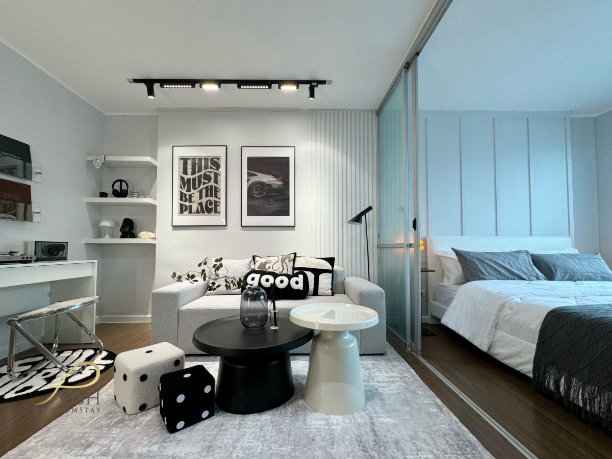 Newly renovated condo from POSH, best selling Condo Creek by Sansiri, newly renovated in Mid century design style, studio, location Kathu. - image 2