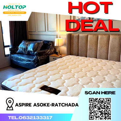 คอนโดให้เช่า : #S1388 ให้เช่า Aspire Asoke-Ratchada