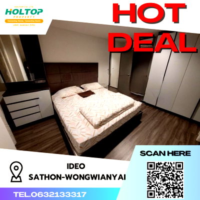 คอนโดให้เช่า : #S1389 ให้เช่า Ideo sathon-wongwianyai