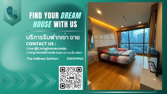 Condo for sale, The Address Sathorn, nice built-in, near BTS St. Louis - SW001962