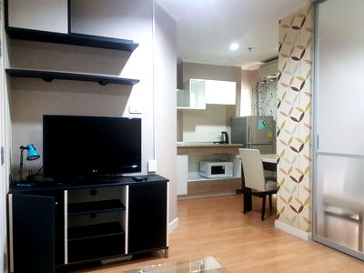 คอนโดให้เช่า : ให้เช่าคอนโดลุมพินีพาร์คปิ่นเกล้า อาคารA ชั้น7 วิวสระว่ายน้ำ